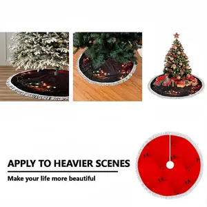 Deep Red (Decomposition) Tassel Tree Skirt