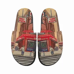 Men Billiards On 34Th St New York City Slip On Slippers