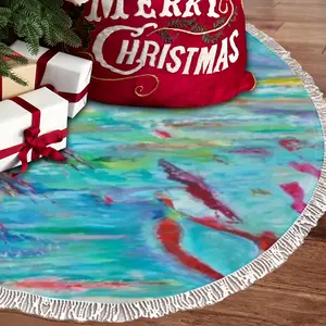 Crossing The Seas Tassel Tree Skirt