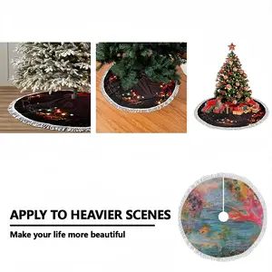 Alligator In Plastic River Tassel Tree Skirt