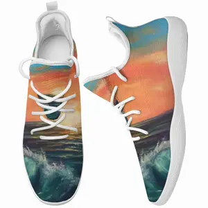 Men Big Sea Sunset Cheerleading Dance Shoes