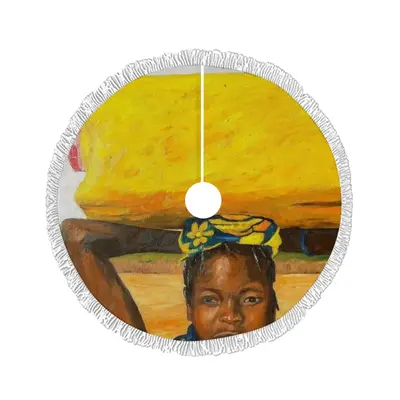 African Girls Tassel Tree Skirt