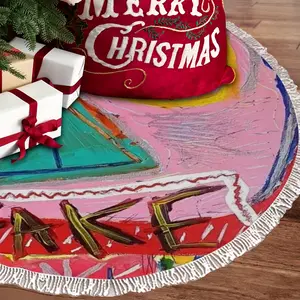 Fake News Tassel Tree Skirt