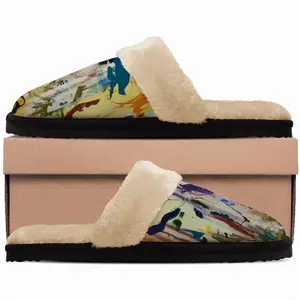 Men Mythological Garden Fuzzy Slippers