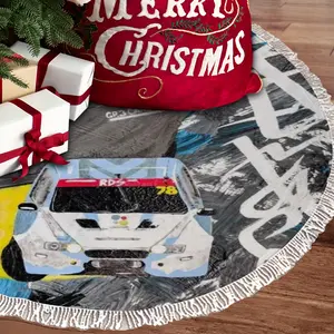 No Risk No Drift - Sport Auto Formula One Man People Tassel Tree Skirt