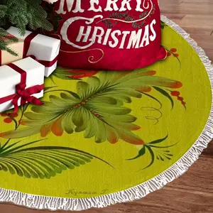 Raspberry Tassel Tree Skirt