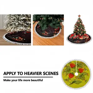 Raspberry Tassel Tree Skirt