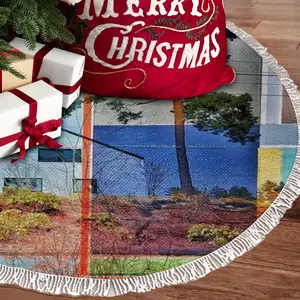 Stained Glass Tassel Tree Skirt