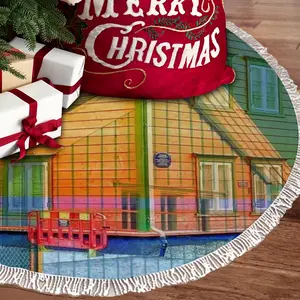 Color The Shaodows Tassel Tree Skirt