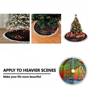 Color The Shaodows Tassel Tree Skirt