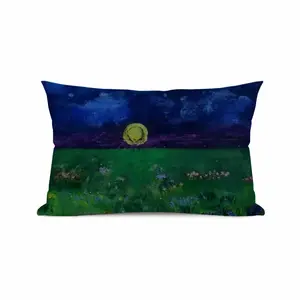 Setting Sun Illuminating Blossoming Beauty Iv Polyester Pillow (Rectangle, Multi-Size)