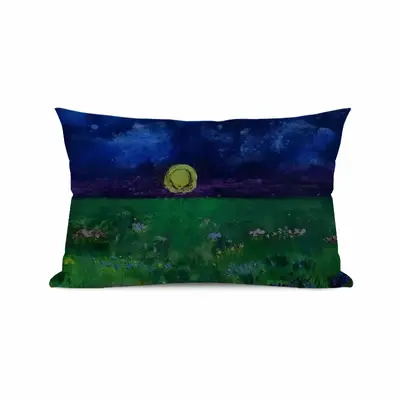 Setting Sun Illuminating Blossoming Beauty Iv Polyester Pillow (Rectangle, Multi-Size)