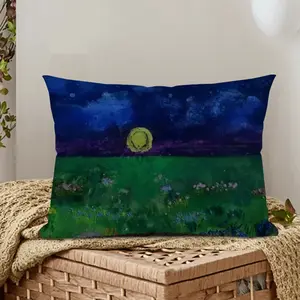 Setting Sun Illuminating Blossoming Beauty Iv Polyester Pillow (Rectangle, Multi-Size)