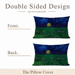 Setting Sun Illuminating Blossoming Beauty Iv Polyester Pillow (Rectangle, Multi-Size)