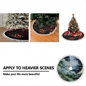 Crescent Moon Tassel Tree Skirt