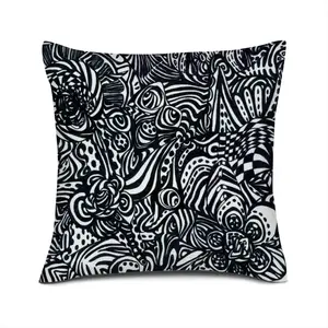 Flowers Linen Throw Pillow (Multi-Size)