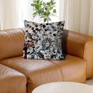 At The Autumn Park Linen Throw Pillow (Multi-Size)