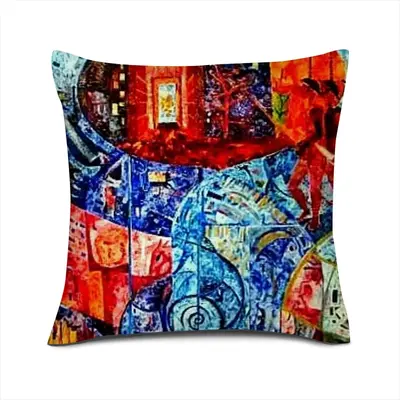 Ab9 Fragment Linen Throw Pillow (Multi-Size)