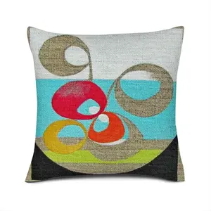 Japanese Garden - A Linen Throw Pillow (Multi-Size)