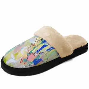 Men Journey Fuzzy Slippers