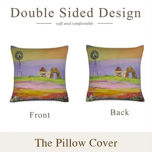 Windmill Linen Throw Pillow (Multi-Size)