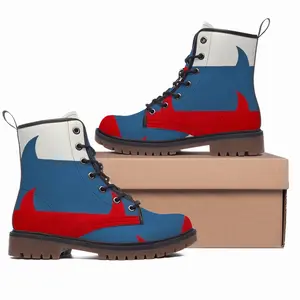 Men Flag 8 Leather Work Boots