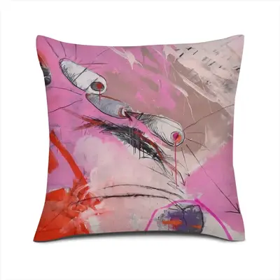 Larvae Linen Throw Pillow (Multi-Size)