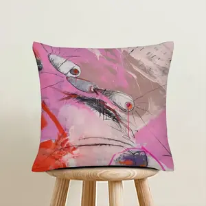 Larvae Linen Throw Pillow (Multi-Size)