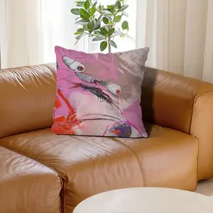 Larvae Linen Throw Pillow (Multi-Size)