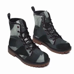 Men Dark Threat Leather Work Boots