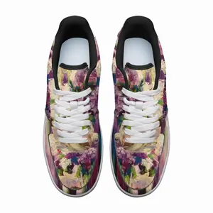 Men Bouquet Of Lilac Low Top Shoes