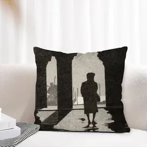 Anticipation Of A Moment Linen Throw Pillow (Multi-Size)