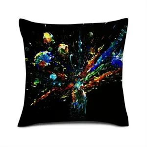 Dancing Cells K Linen Throw Pillow (Multi-Size)