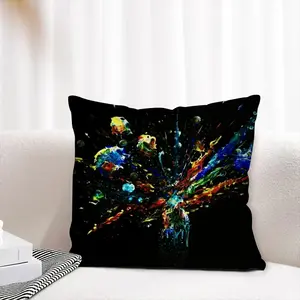 Dancing Cells K Linen Throw Pillow (Multi-Size)