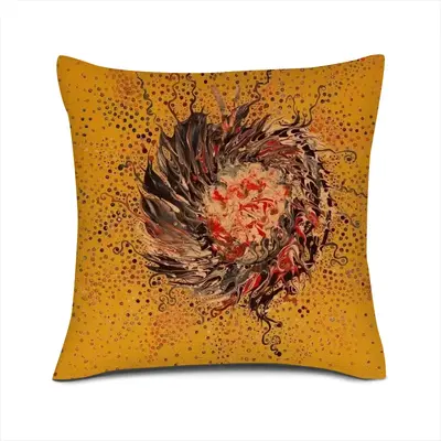 Cellular Universe Q Linen Throw Pillow (Multi-Size)