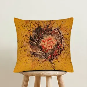 Cellular Universe Q Linen Throw Pillow (Multi-Size)