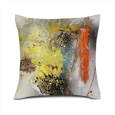 Flick F Linen Throw Pillow (Multi-Size)