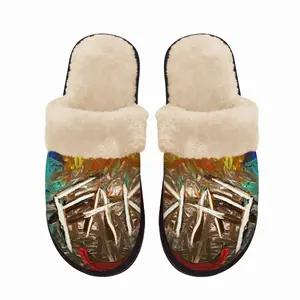 Men Fake Humanity Fuzzy Slippers