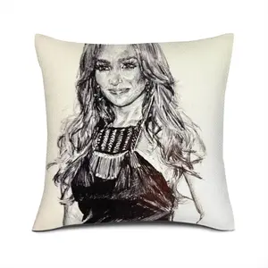 Ms Lopez Linen Throw Pillow (Multi-Size)