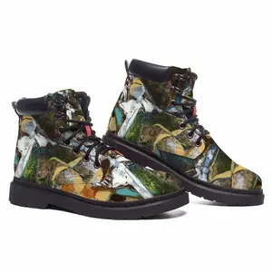 Men Short Trash Mid Top Boots