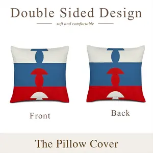 Flag 3 Linen Throw Pillow (Multi-Size)