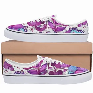 Men Purple Bouquet Low Top Shoes (Foam)