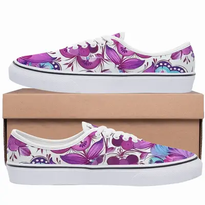 Men Purple Bouquet Low Top Shoes (Foam)