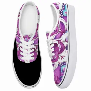 Men Purple Bouquet Low Top Shoes (Foam)