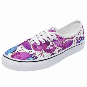 Men Purple Bouquet Low Top Shoes (Foam)