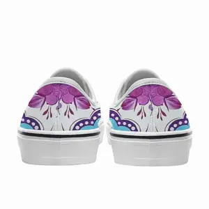 Men Purple Bouquet Low Top Shoes (Foam)