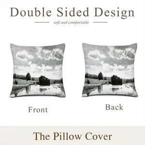 By The River Linen Throw Pillow (Multi-Size)