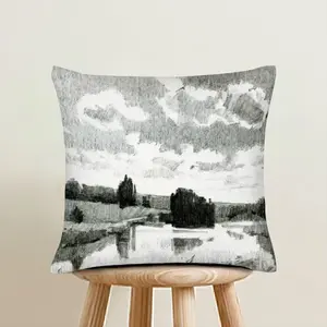 By The River Linen Throw Pillow (Multi-Size)