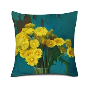 Dandelions Linen Throw Pillow (Multi-Size)