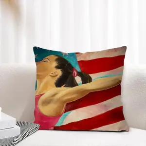 Mckayla Maroney Linen Throw Pillow (Multi-Size)